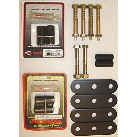 Rugged Ridge Greaseable Front and Rear Shackles in Black Rugged Ridge 18265.03 Greaseable Front and Rear Shackles in Black for a 55-75 jeep CJ