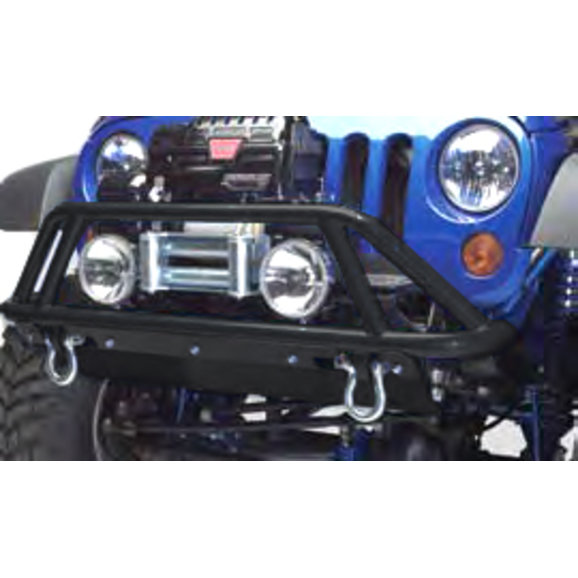 Fabtech Front Bumper in Black for 0717 Jeep Wrangler JK Quadratec