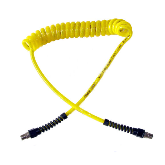 PowerTank 10ft. Coiled Superflex Hose PowerTank HSE-8090 10ft. Coiled Superflex Hose