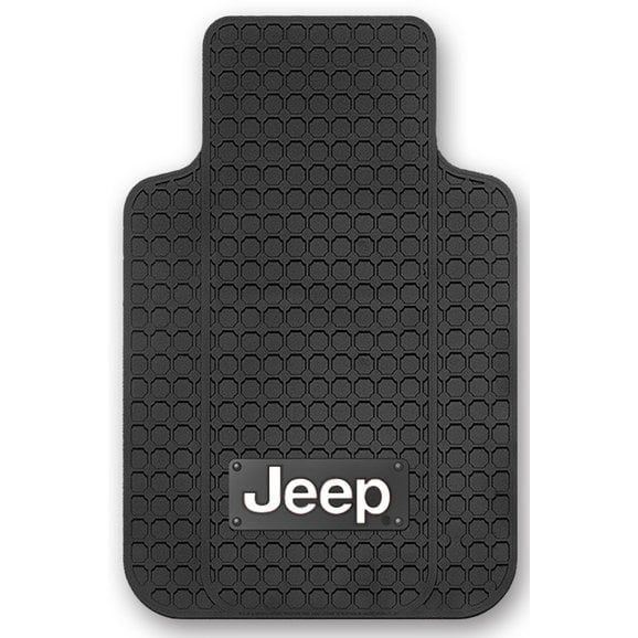 Plasticolor Jeep Logo Floor Mats Plasticolor 001645R01 Jeep Logo Floor Mats for Jeep Vehicles