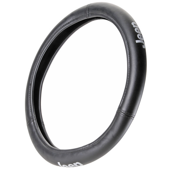 Plasticolor Texture Grip Jeep Logo Steering Wheel Cover Plasticolor 006478R01 Texture Grip Jeep Logo Steering Wheel Cover