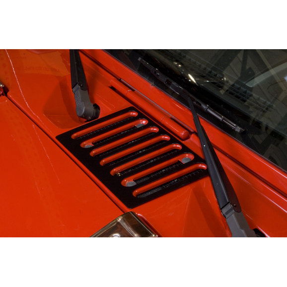 Rugged Ridge Hood Vent Cover in Black Rugged Ridge 11206.05 Hood Vent Cover in Black for 07-18 Jeep Wrangler JK