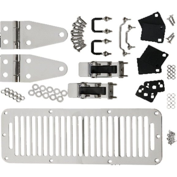 Kentrol Hood Kit with TJ Style Hood Catch Kentrol Hood Kit with TJ Style Hood Catch for 78-95 Jeep CJ and Wrangler YJ