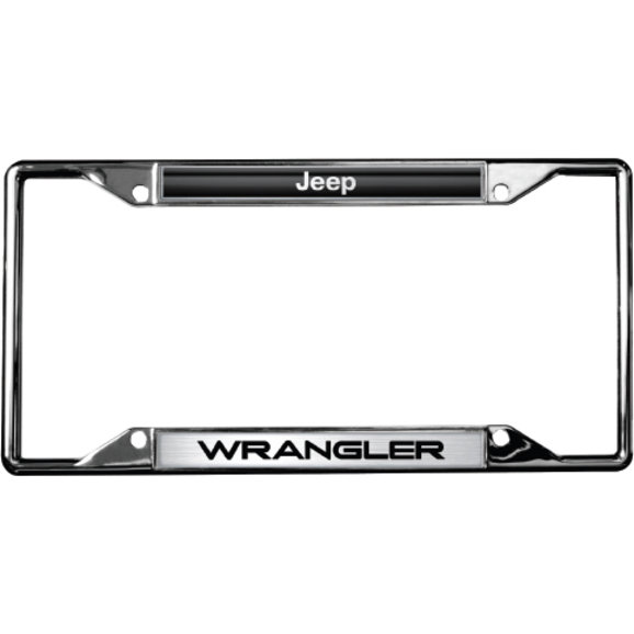 Eurosport Daytona 6423DL Jeep WRANGLER Chrome License Plate Frame |  Quadratec