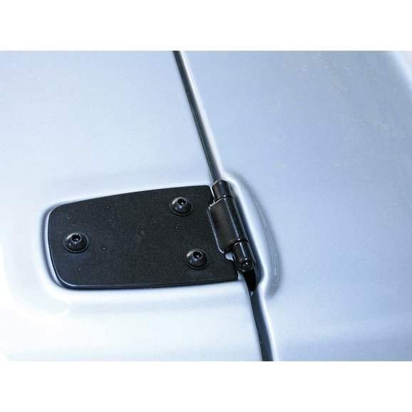 Rugged Ridge Black Hood Hinge Set  Rugged Ridge 11205.01 Black Hood Hinge Set  for 76-95 Jeep CJ and Wrangler YJ