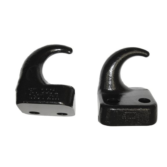 OMIX Black Tow Hook Pair OMIX 11236.03 Black Tow Hook Pair for 97-06 Jeep Wrangler TJ