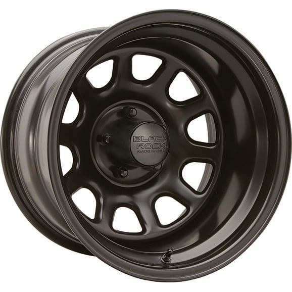 Black Rock Series 942 Type D Wheel Black Rock 942785045 Series 942 Type D Wheel for 5x5 Bolt Pattern in 17x8 Size & 4.5" Backspacing
