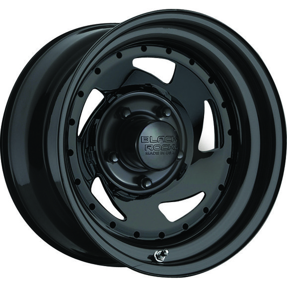 Black Rock Series 975 Type Blade Steel Wheel in Matte Black for Jeep