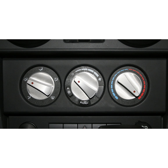 Rugged Ridge 11420.06 Billet Aluminum Climate Control Knob with Red Indicator Light Pack of 3 Rugged Ridge 11420.06 Billet Aluminum Climate Control Knob with Red Indicator Light Pack of 3