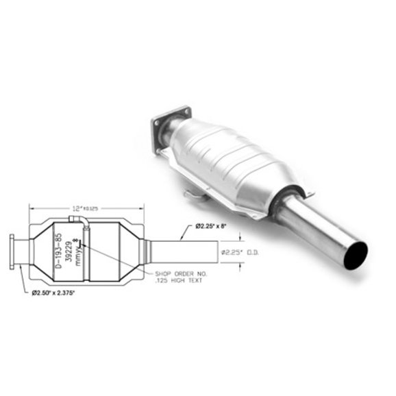 Magnaflow 3391229 California State Direct Fit Catalytic Converter for 86-92 Jeep  Wrangler YJ, Comanche MJ & Cherokee XJ with / | Quadratec