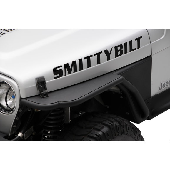 Smittybilt Front XRC Tube Fenders with 3" Flare in Textured Black Smittybilt Front XRC Tube Fenders with 3" Flare in Textured Black for 97-06 Jeep Wrangler TJ & Unlimited
