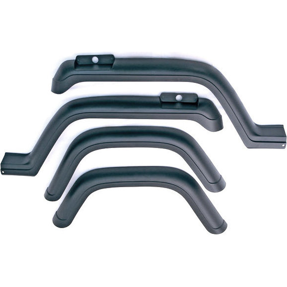OMIX-ADA 4-Piece Fender Flare Kit OMIX-ADA 11602.02 4-Piece Fender Flare Kit for 87-95 Jeep Wrangler YJ