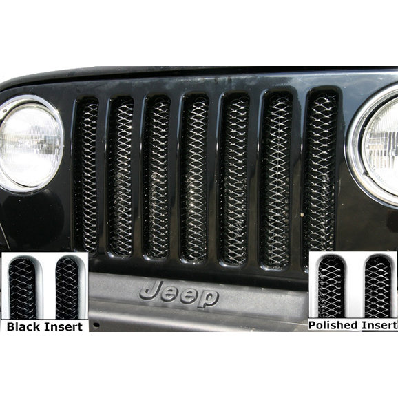 Rampage Products 3D Grille Insert Rampage Products 3D Grille Insert for 97-06 Jeep Wrangler TJ