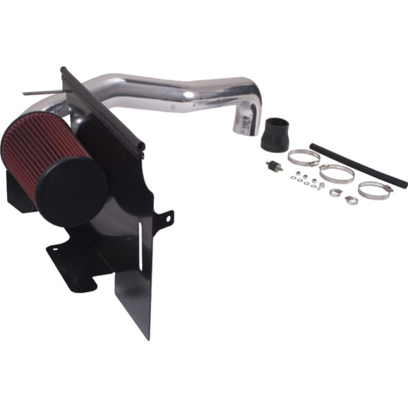 Rugged Ridge Polished Aluminum Air Intake Kit Rugged Ridge 17750.02 Polished Aluminum Air Intake Kit for 97-02 Jeep Wrangler TJ with 2.5L Engine