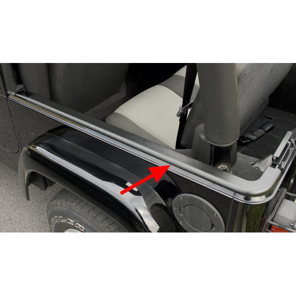 Rugged Ridge Tub Rail Armor in Black Rugged Ridge 11650.41 Tub Rail Armor in Black for 04-06 Jeep Wrangler TJ Unlimited