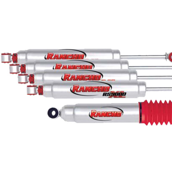 Rancho IN LIFT RS9000XL Series Shocks & Steering Stabilizer Kit for 97-06  Jeep Wrangler TJ & Unlimited with 2.5