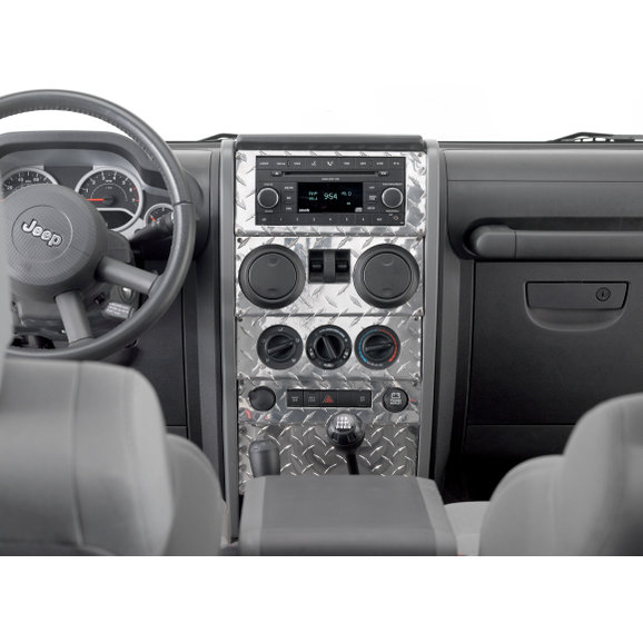 Warrior Products Dash Panel Overlay for 07-08 Jeep Wrangler Unlimited JK 4  Door with Power Windows | Quadratec