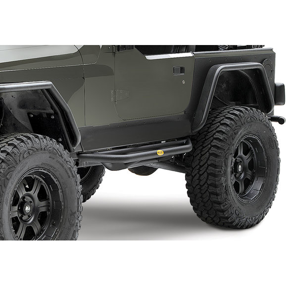 Smittybilt SRC Side Armor in Textured Black Smittybilt 76631 SRC Side Armor in Textured Black for 87-06 Jeep Wrangler YJ & TJ