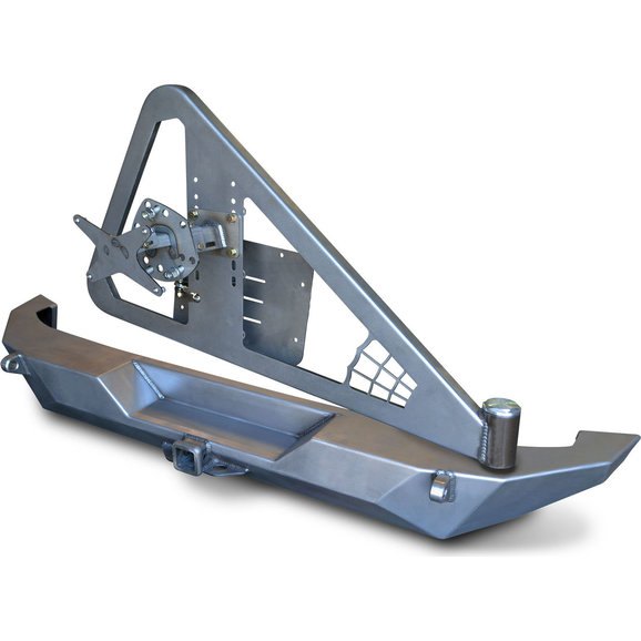 Poison Spyder 17-62-050-D Brawler Full Width Rear Bumper with Tire Carrier & Tabs Poison Spyder  17-62-050-D Brawler Full Width Rear Bumper with Tire Carrier & Tabs for 07-18 Jeep Wrangler JK