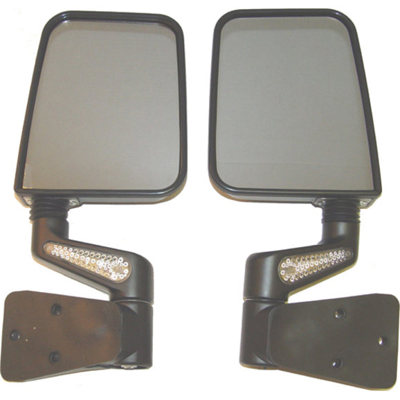 Rugged Ridge 11015.20 LED Heated Mirrors in Black for 87-02 Jeep Wrangler  YJ & TJ