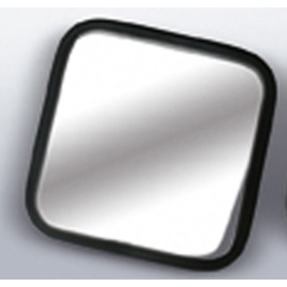 Rugged Ridge 11002 02 Passenger Side Square Mirror Head With Convex Glass In Black For Jeep Cj 5 6 7 8 Scrambler