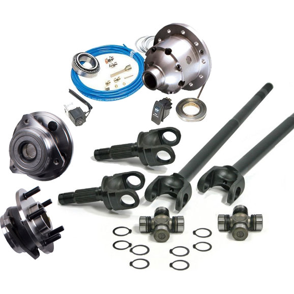 Alloy USA 30/30 Spline Dana 30 Axle Shafts with ARB Air Locker for 92