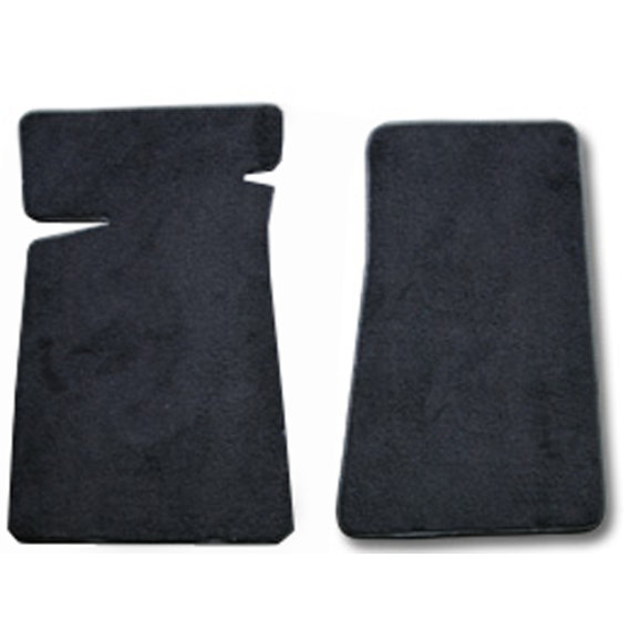 Auto Custom Carpets Custom Fit Floor Mat 2-Piece Set in Black Auto Custom Carpets 14568-55-01 Custom Fit Floor Mat 2-Piece Set in Black for 59-73 Jeep CJ5
