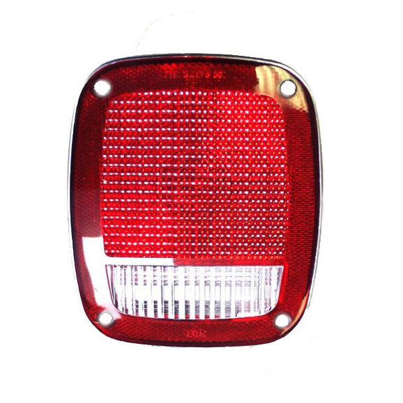 Crown Automotive J8129642 Tail Light Lens for 76-06 Jeep CJ, Wrangler YJ, TJ  & Unlimited | Quadratec