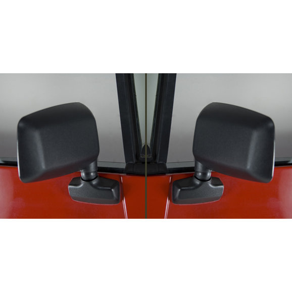 Crown Automotive Mirror Kit Crown Automotive 55027207K Mirror Kit for 87-93 Jeep Wrangler YJ with Full Steel Doors