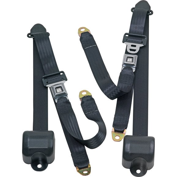 Seatbelt Solutions Front Metal Push Button 3 Point Retractable Belts ...
