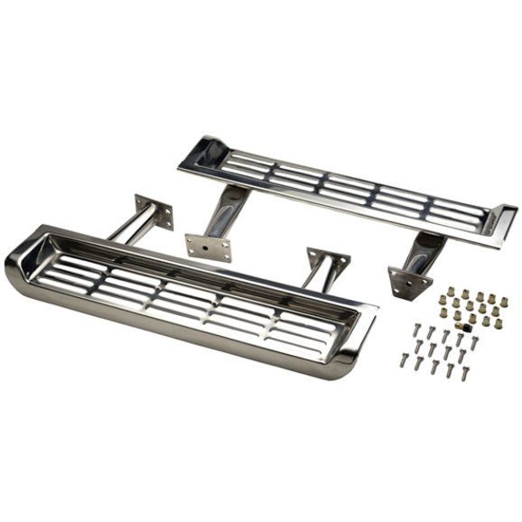 Kentrol Stainless OE Side Steps Kentrol 30491 Stainless OE Side Steps for 97-00 Jeep Wrangler