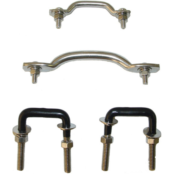 Rugged Ridge Windshield Tie-Down Kit in Stainless Rugged Ridge 11104.02 Windshield Tie-Down Kit in Stainless for 55-95 Jeep CJ & Wrangler YJ,