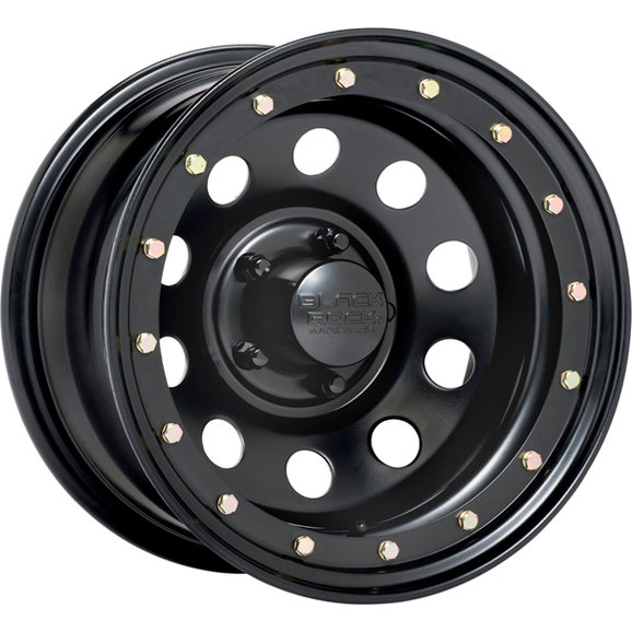 Black Rock Series 905 Defender Steel Wheel in Matte Black with 5x4.5