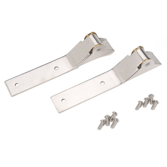 Crown Automotive Stainless Steel Tailgate Hinges Crown Automotive  Stainless Steel Tailgate Hinges for 87-95 Jeep Wrangler YJ