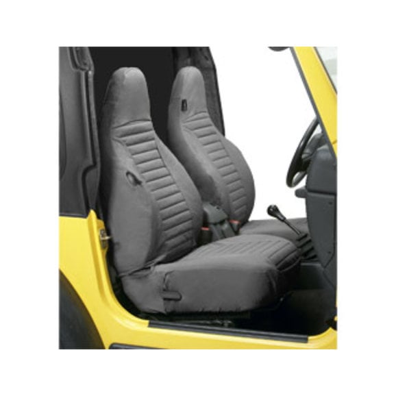 Bestop High Back Front Seat Covers in for 97-02 Jeep Wrangler TJ | Quadratec