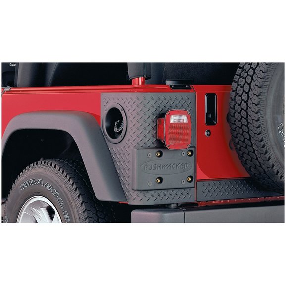 Bushwacker TrailArmor Rear Corners Guards Bushwacker 14004 TrailArmor Rear Corners Guards for Factory Fender Flares