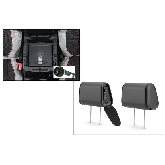 Tuffy Security Console Insert with Headrest Safe Tuffy Security Console Insert with Headrest Safe for 18-24 Jeep Wrangler JL & Gladiator JT