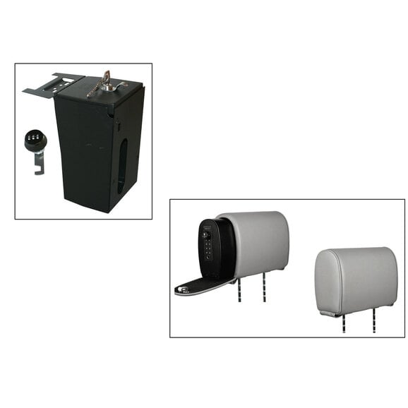 Tuffy Security Console Insert with Headrest Safe Slide Tuffy  Security Console Insert with Headrest Safe Slide for 11-18 Jeep Wrangler JK