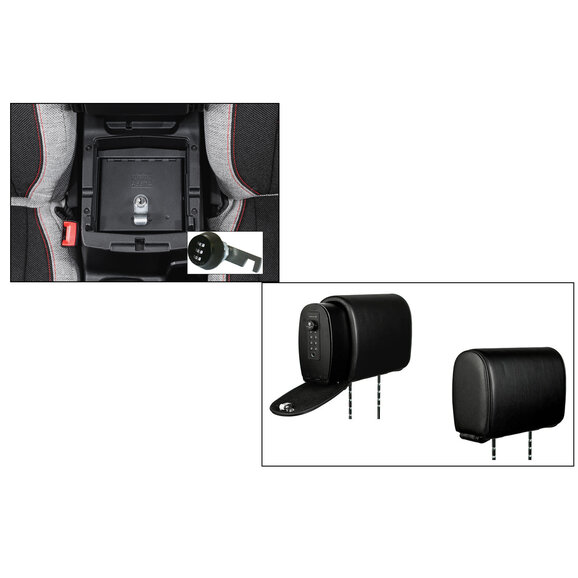 Tuffy Security Console Insert with Headrest Safe Slide Tuffy Security Console Insert with Headrest Safe Slide for 18-24 Jeep Wrangler JL & Gladiator JT