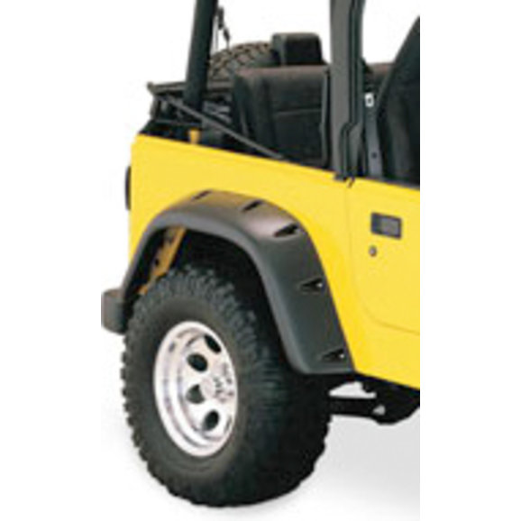 Bushwacker 4.75" Rear Pocket Flares Bushwacker 10042-07 4.75" Rear Pocket Flares for 97-06 Jeep Wrangler TJ & Unlimited