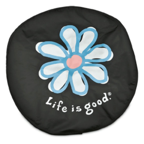 Life Is Good Daisy Tire Cover Quadratec