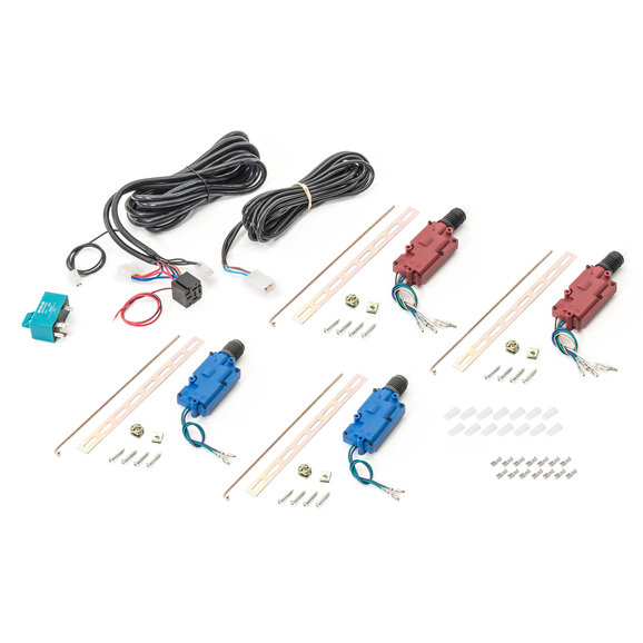 Electric-Life 4 Door Power Door Lock Kit Electric-Life LK0150-537 4 Door Power Door Lock Kit for 07-18 Jeep Wrangler Unlimited JK