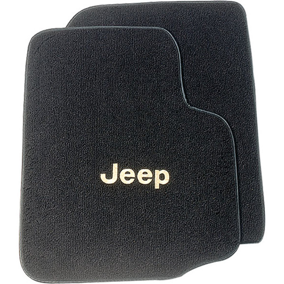 Auto Custom Carpets Jeep Custom Front Floor Mats for 97-06 Jeep Wrangler TJ  & Unlimited | Quadratec
