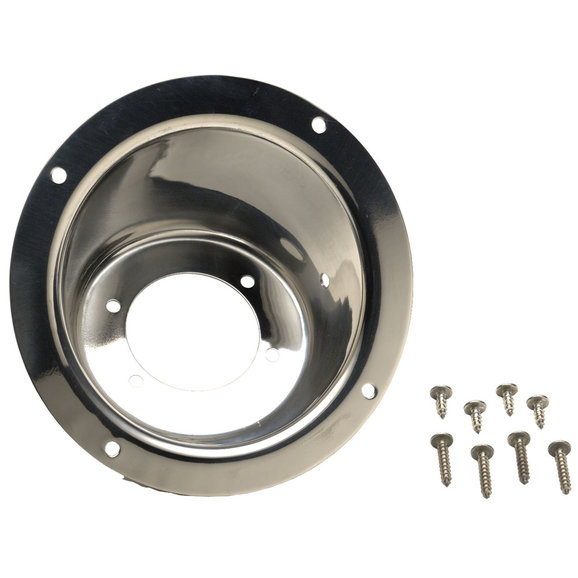 Kentrol Polished Stainless Steel Fuel Filler Bezel Kentrol 30480 Polished Stainless Steel Fuel Filler Bezel for 97-06 Jeep Wrangler TJ & Unlimited