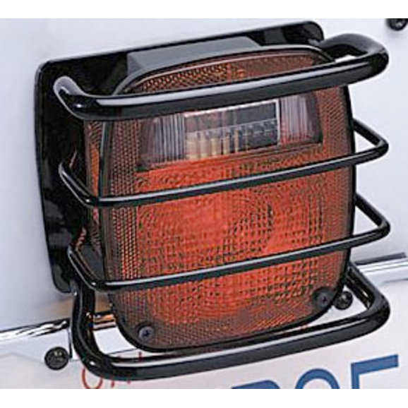 Rampage Products Rear Euro Taillight Guards in Black Rampage Products 8660 Rear Euro Taillight Guards in Black for 76-06 Jeep CJ-5, CJ-7, CJ-8 Scrambler, Wrangler YJ, TJ & Unlimited