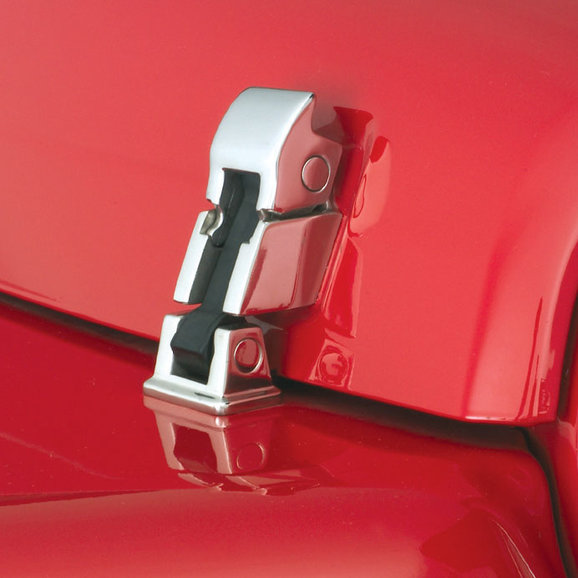 Rampage Products Stainless Steel Rock Runner Billet Hood Catch Rampage Products 74333 Stainless Steel Rock Runner Billet Hood Catch for 76-95 Jeep CJ and Wrangler YJ