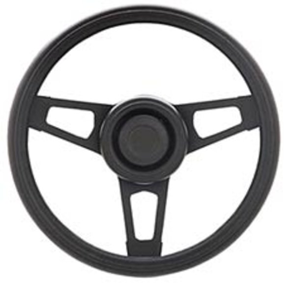 Grant Products Challenger Series Steering Wheel in Black Cushion Grip Grant Products 870 Challenger Series Steering Wheel in Black Cushion Grip with Satin Black Spokes