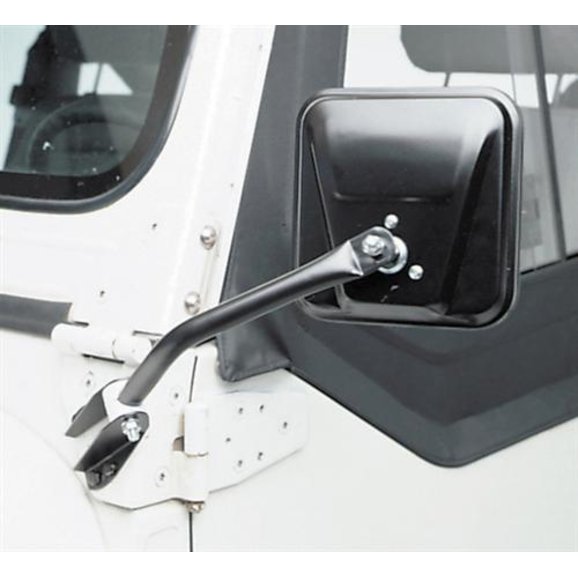 Smittybilt Mirror Set in Black Smittybilt 7617 SMI Mirror Set in Black for 55-86 Jeep CJ