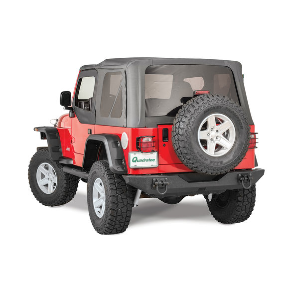 Rugged Ridge Xtreme Heavy Duty Rear Bumper in Textured Black Rugged Ridge 11546.10 Xtreme Heavy Duty Rear Bumper in Textured Black for 76-06 Jeep Wrangler YJ, TJ, TJ Unlimited & CJ