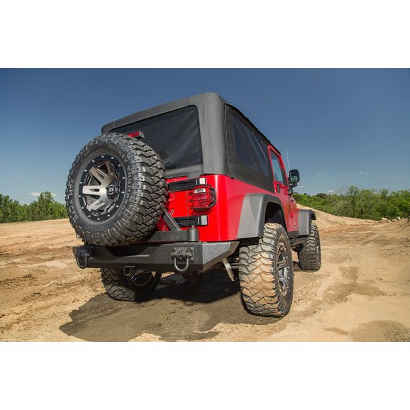 Rugged Ridge Xtreme Heavy Duty Tire Carrier Mount in Textured Black Rugged Ridge 11546.42 Xtreme Heavy Duty Tire Carrier Mount in Textured Black for 76-06 Jeep Wrangler YJ, TJ, TJ Unlimited & CJ